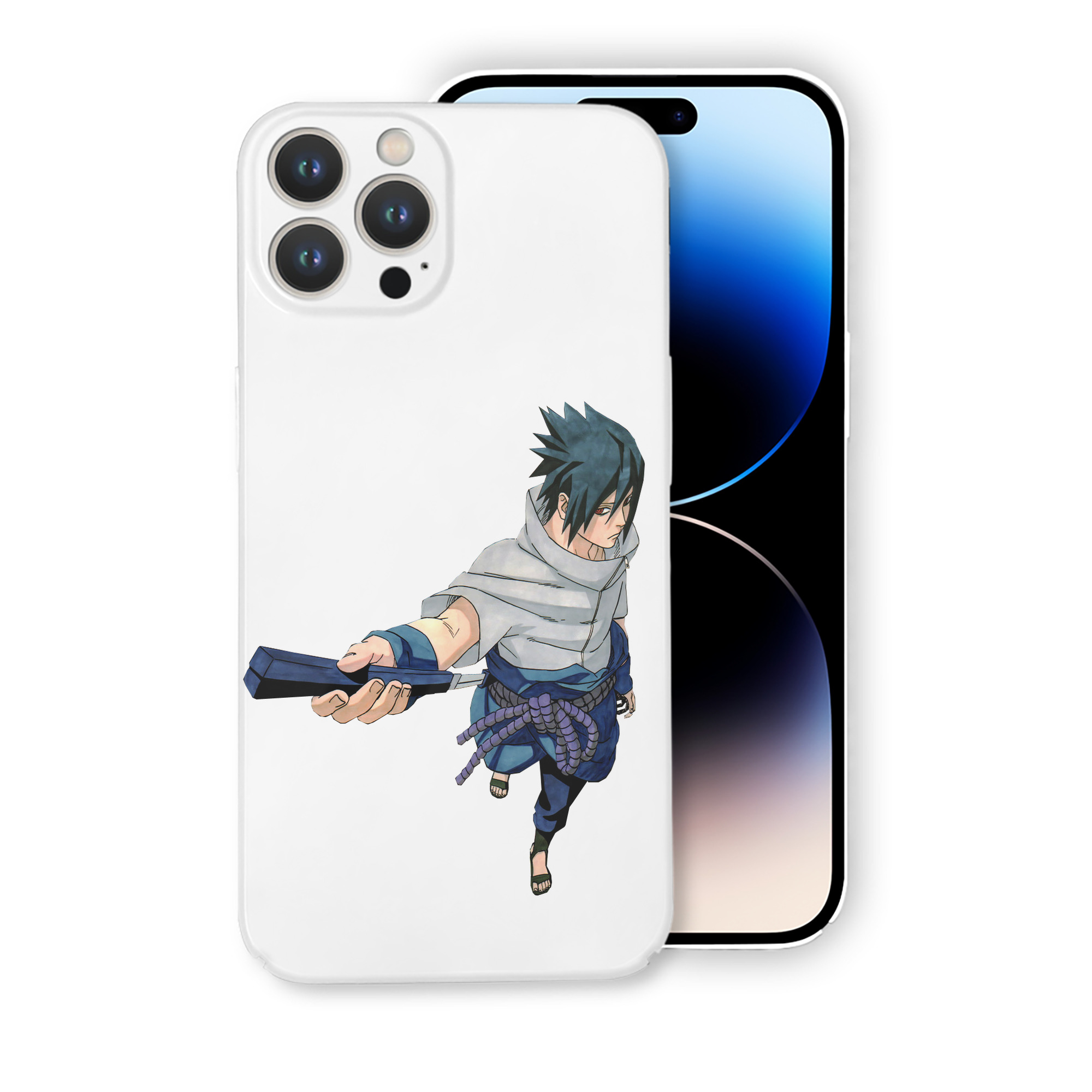 （画像用） NARUTO -ナルト- うちは サスケ Uchiha Sasuke 【iPhone 14シリーズ対応】ハードケース